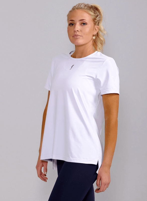 RS Women's Performance Relaxed Tee (White / Black)