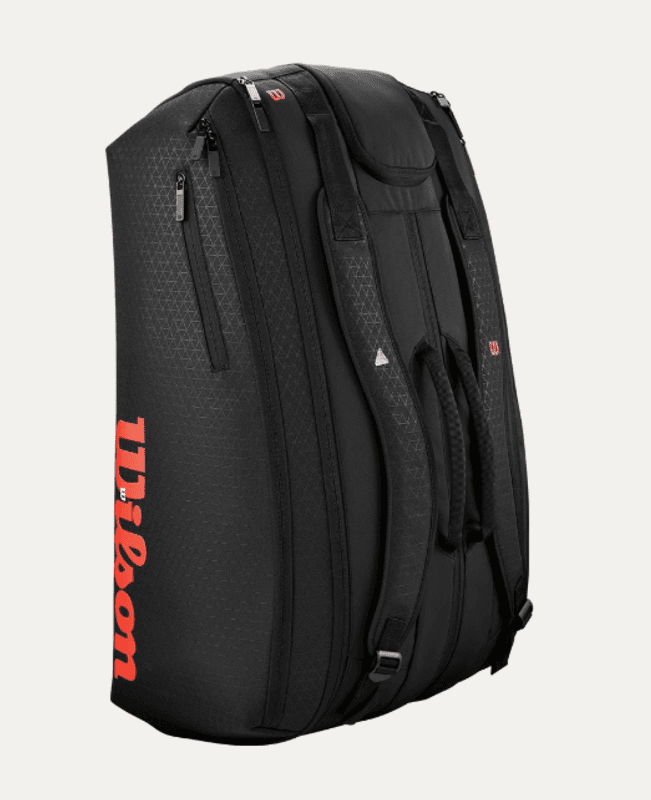 Wilson Super Tour Clash V3 15PK Racket Bag (Svart / Rød)