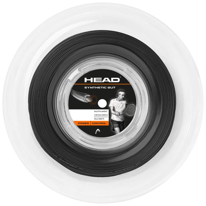 Hovedbilde Head Synthetic Gut (Svart)