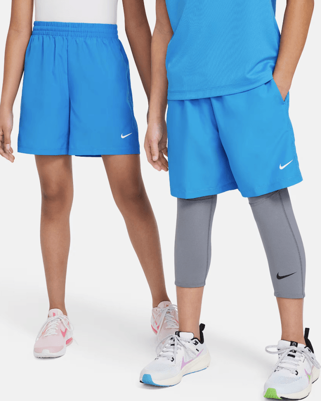 Nike Boy's Dri-FIT Multi Woven Shorts (Light Photo Blue / Hvit)