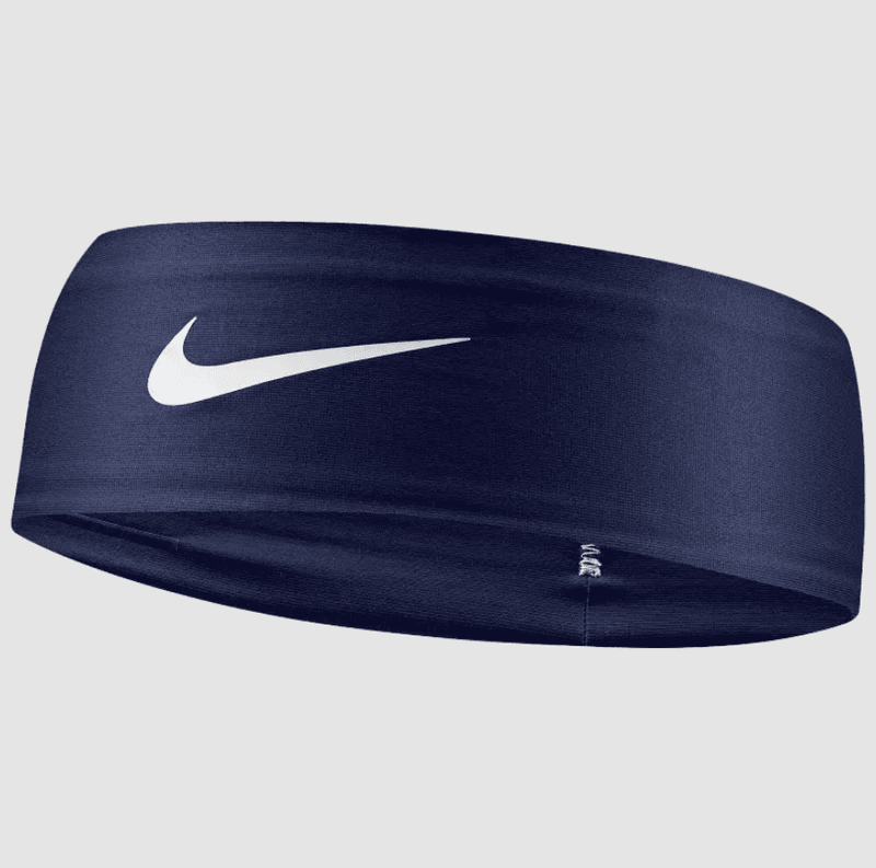 Nike Dri-FIT Fury Classic Headband (College Navy / Wihte)