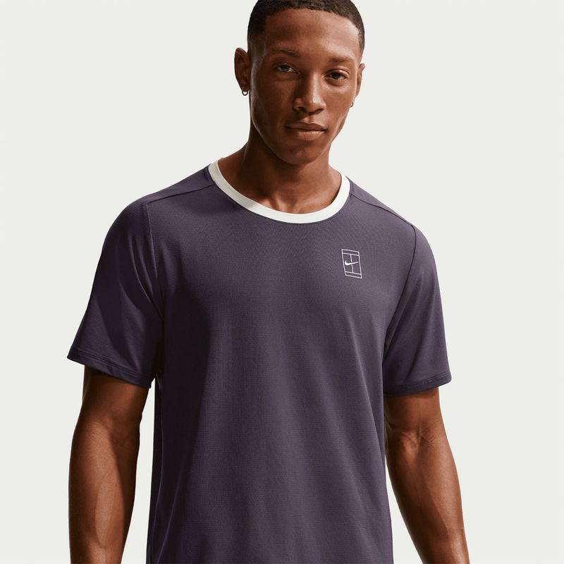 NikeCourt Men's Dri-FIT Advantage Top (Dark Raisin / White)