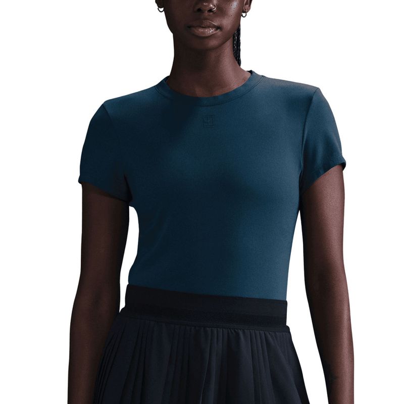 NikeCourt Advantage Women's Dri-FIT Short Sleeve Top (Armory Navy)